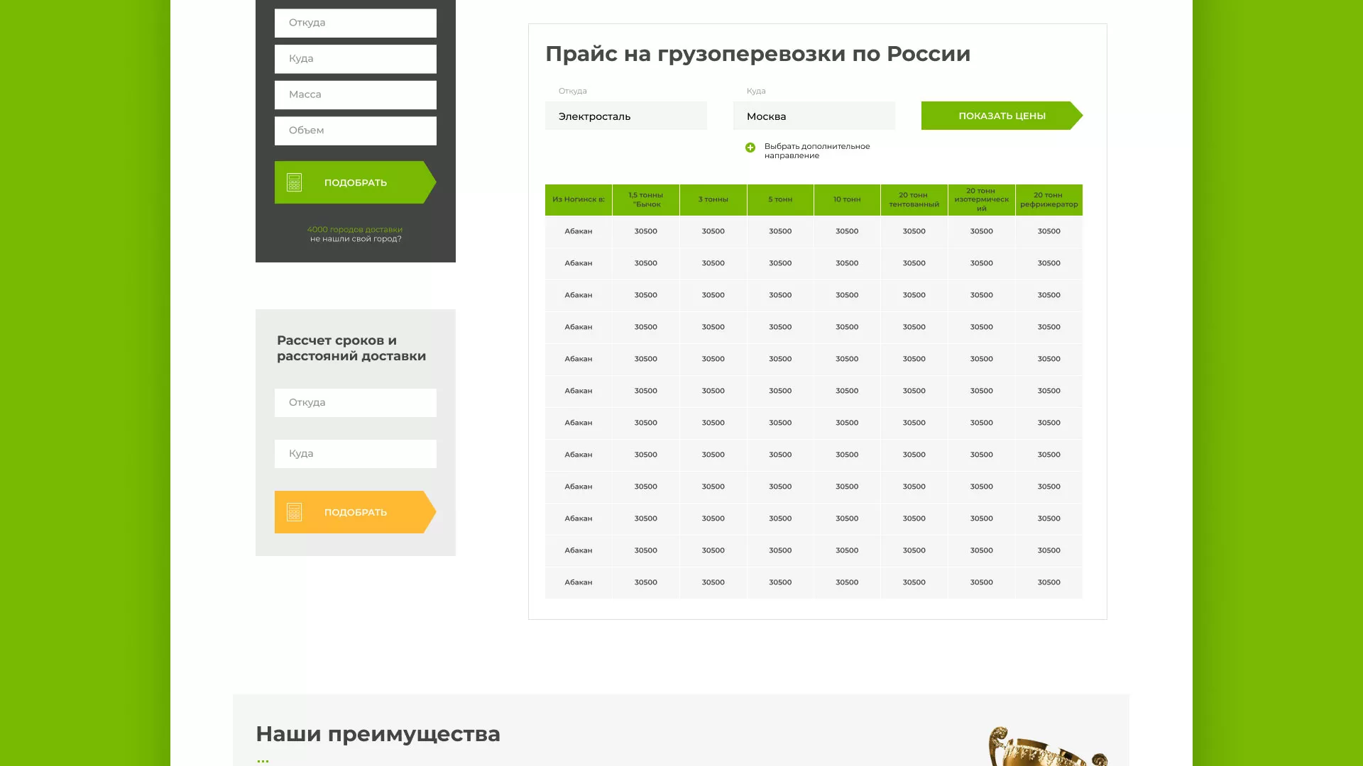 Разработка логотипа и сайта компании «Инком-Логистика» в Фокино