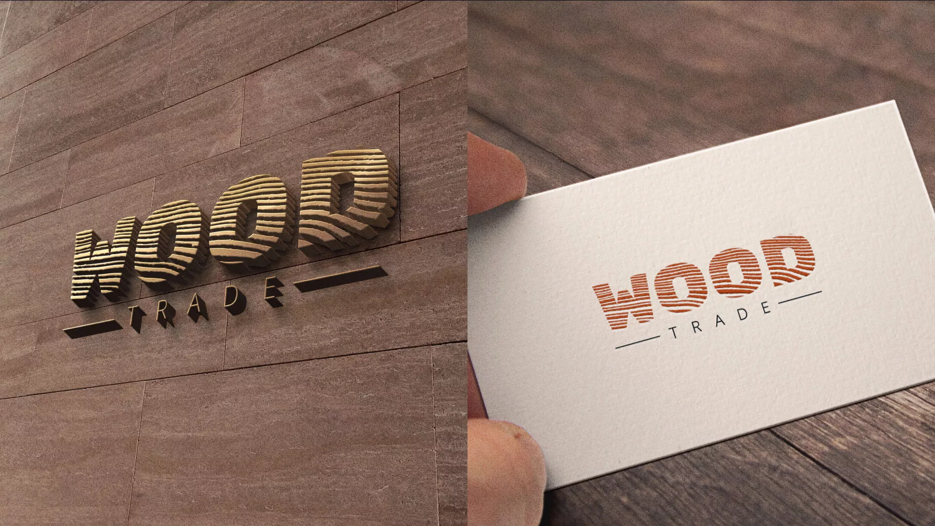 Разработка логотипа для компании «Wood Trade» в Фокино