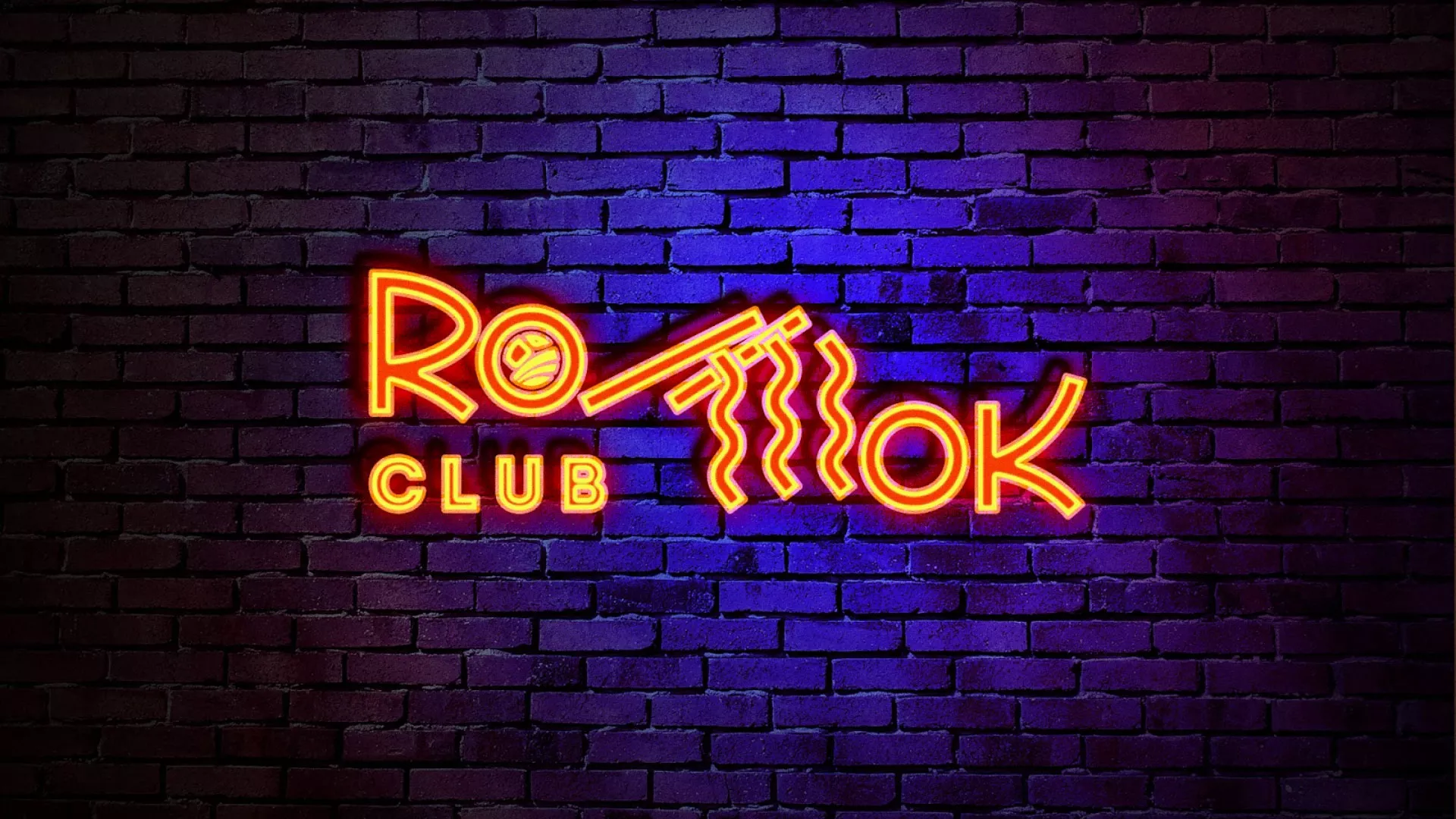 Разработка интерьерной вывески суши-бара «Roll Wok Club» в Фокино